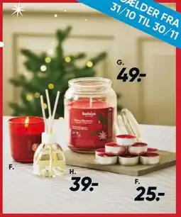 Bilka Duftlys med låg, DKK 49 tilbud