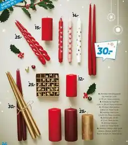 Bilka Windsor hånddyppede lys med lak, DKK 30 tilbud