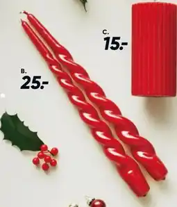 Bilka Snoede lys med lak, DKK 25 tilbud