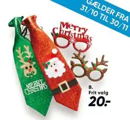 Bilka Briller eller slips, DKK 20 tilbud