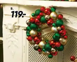 Bilka Dørkrans med plastkugler, DKK 119 tilbud