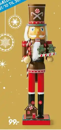 Bilka Nøddeknækker kagefigur, DKK 99 tilbud