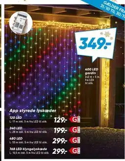 Bilka App styrede lyskæder tilbud