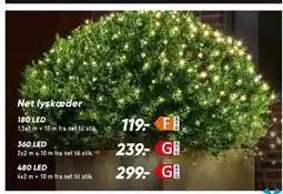 Bilka Net lyskæder, DKK 239 tilbud