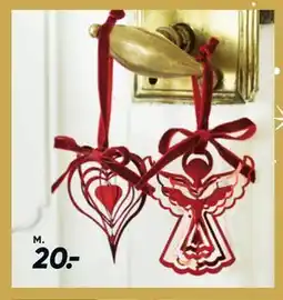 Bilka Engel eller hjerte i metal, DKK 20 tilbud