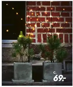 Bilka 2 stk. træer 50 LED., DKK 69 tilbud