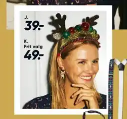 Bilka Øreringe, hårbøjle med kugler eller perler, DKK 49 tilbud