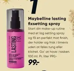 Bilka Maybelline lasting fixsetting spray, DKK 99 tilbud