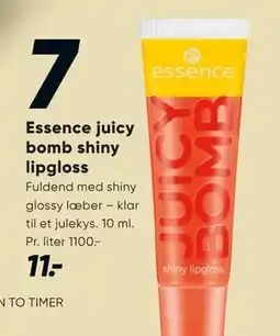 Bilka Essence juicy bomb shiny lipgloss, DKK 11 tilbud