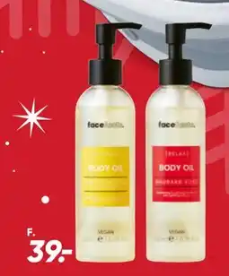 Bilka Face Facts body oil, DKK 39 tilbud