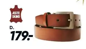 Bilka Skindbælte til herre, DKK 179 tilbud