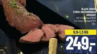 Løvbjerg Black Angus Fersk Oksemøbrad Uruguay tilbud