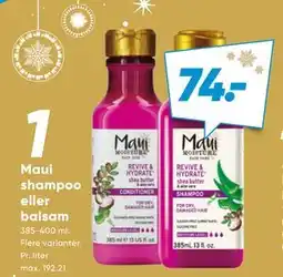 Bilka Maui shampoo eller balsam, DKK 74 tilbud