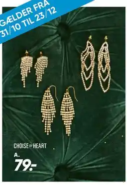 Bilka Øreringe med glimmer, DKK 79 tilbud