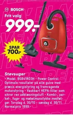 Bilka Støvsuger, DKK 999 tilbud