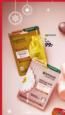 Bilka Garnier ansigtsmaske, DKK 99 tilbud
