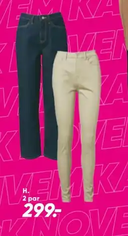 Bilka Jeans eller bukser, DKK 299 tilbud