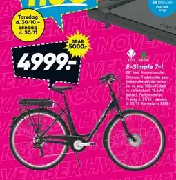 Bilka E-Simple 7-I, DKK 4999 tilbud