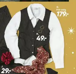 Skjorte eller vest, DKK 179