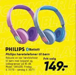 Bilka Philips høretelefoner til børn, DKK 149 tilbud