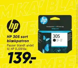 Bilka HP 305 sort blækpatron, DKK 139 tilbud