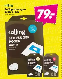 Bilka Salling støvsugerposer 5-pak, DKK 79 tilbud
