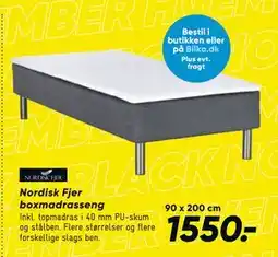 Bilka Nordisk Fjer boxmadrasseng, DKK 1550 tilbud