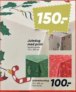 Bilka Juledug med print, DKK 150 tilbud