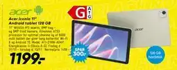 Bilka Acer Iconia 11” Android tablet 128 GB, DKK 1199 tilbud