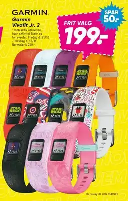 Bilka Garmin Vivofit Jr. 2, DKK 199 tilbud