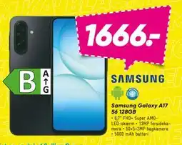 Bilka Samsung Galaxy A17 56 128GB, DKK 1666 tilbud