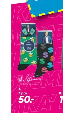 Bilka Mads Christensen strømper, DKK 50 tilbud