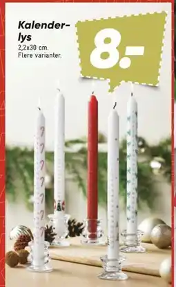 Bilka Kalenderlys, DKK 8 tilbud