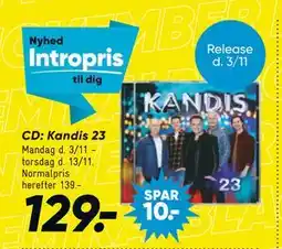 Bilka CD: Kandis 23, DKK 129 tilbud