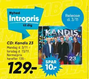Bilka CD: Kandis 23, DKK 129 tilbud