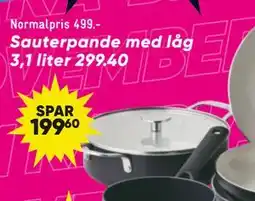 Bilka Sauter pande med låg 3,1 liter, DKK 299.4 tilbud