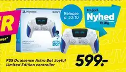 Bilka PS5 Dualsense Astro Bot Joyful Limited Edition controller, DKK 599 tilbud