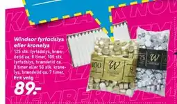 Bilka Windsor fyrfadslys eller kronelys, DKK 89 tilbud