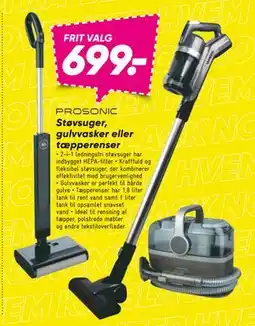 Bilka Støvsuger, gulvvasker eller tæpperenser, DKK 699 tilbud