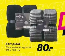 Bilka Soft plaid, DKK 80 tilbud