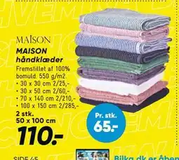 Bilka MAISON håndklæder, DKK 110 tilbud