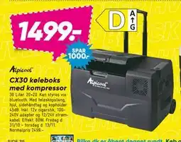 Bilka CX30 køleboks med kompressor, DKK 1499 tilbud