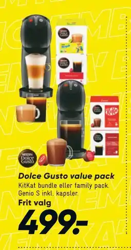 Bilka Dolce Gusto value pack, DKK 499 tilbud