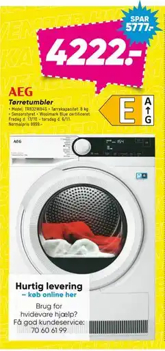 Bilka Tørretumbler, DKK 4222 tilbud