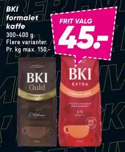 Bilka BKI formalet kaffe, DKK 45 tilbud