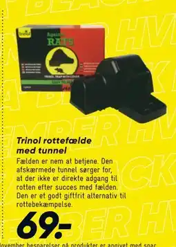 Bilka Trinol rottefælde med tunnel, DKK 69 tilbud