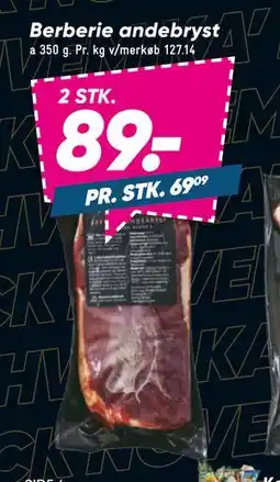 Bilka Berberie andebryst, DKK 89 tilbud