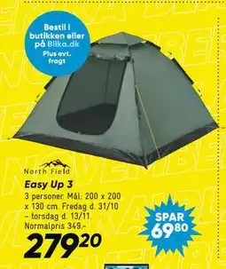 Bilka Easy Up 3, DKK 279.2 tilbud