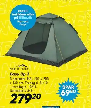 Bilka Easy Up 3, DKK 279.2 tilbud