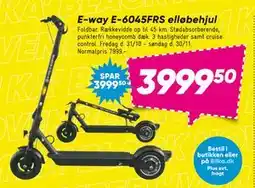 Bilka E-way E-6045FRS elløbehjul, DKK 3999.5 tilbud